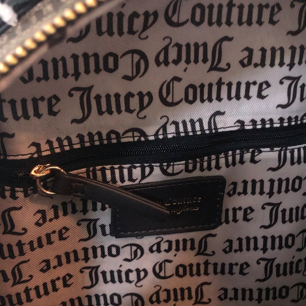 NWT Juicy Couture Simple Sweet Brown w/ Pink Bows Backpack - Picture 8 of 10